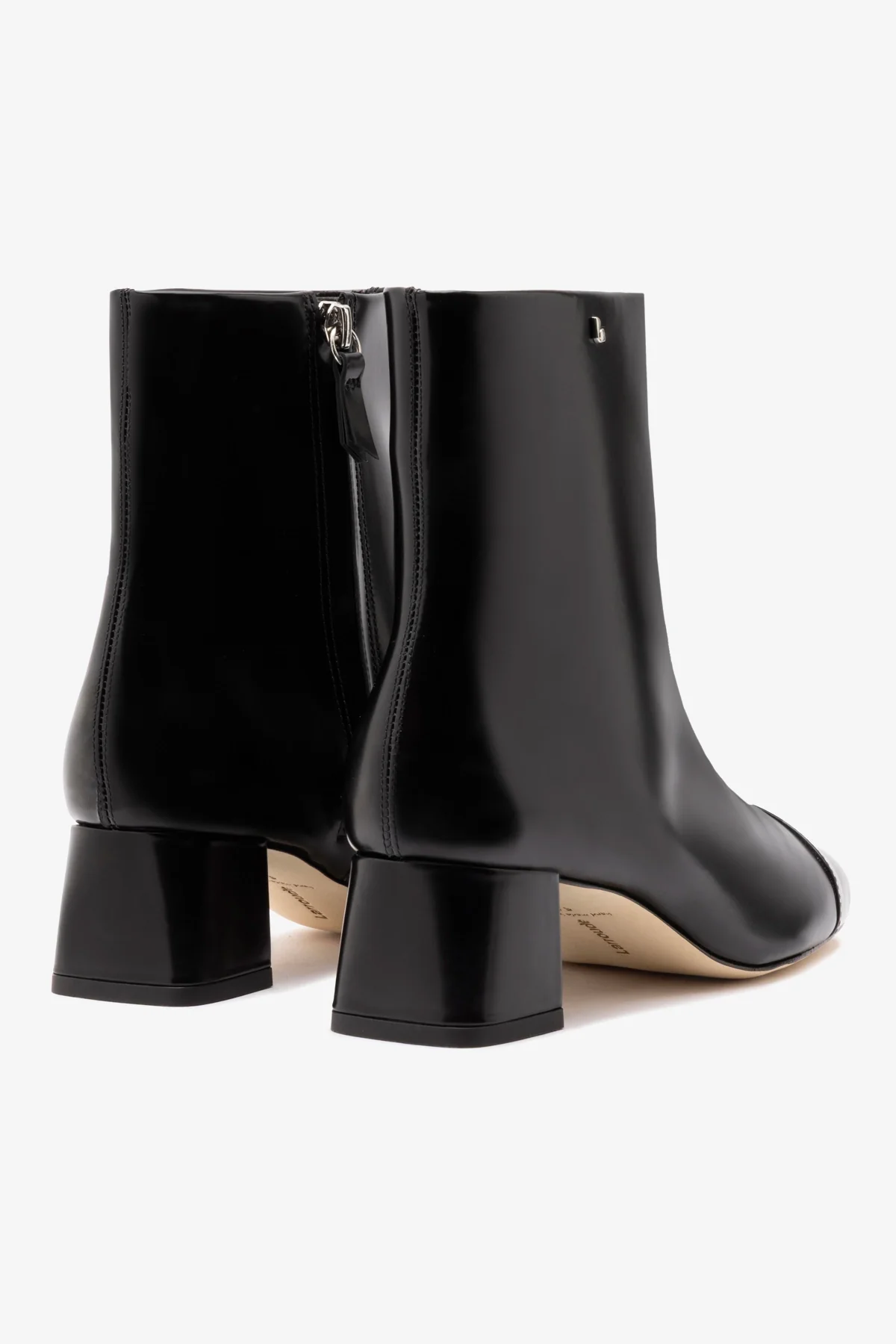 Mini Edie Boot In Black Box Leather