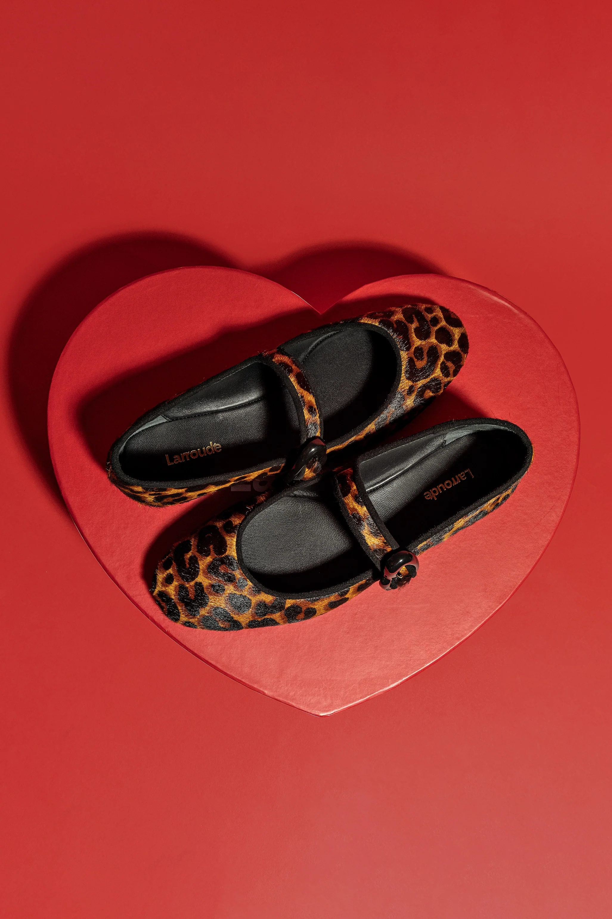 Verona Ballet Flat In Leopard Print Calf Hair