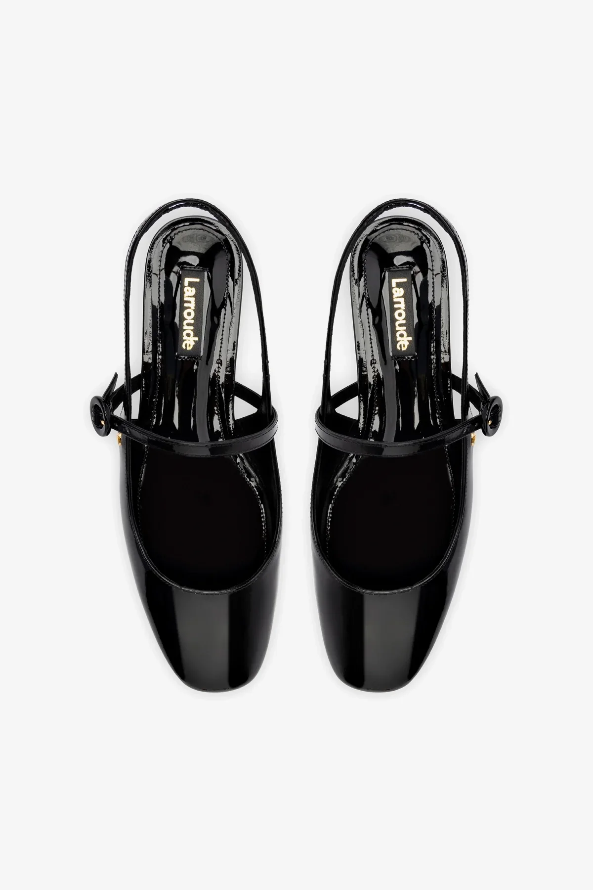 Georgina Ballet Flat In Black Patent Leather