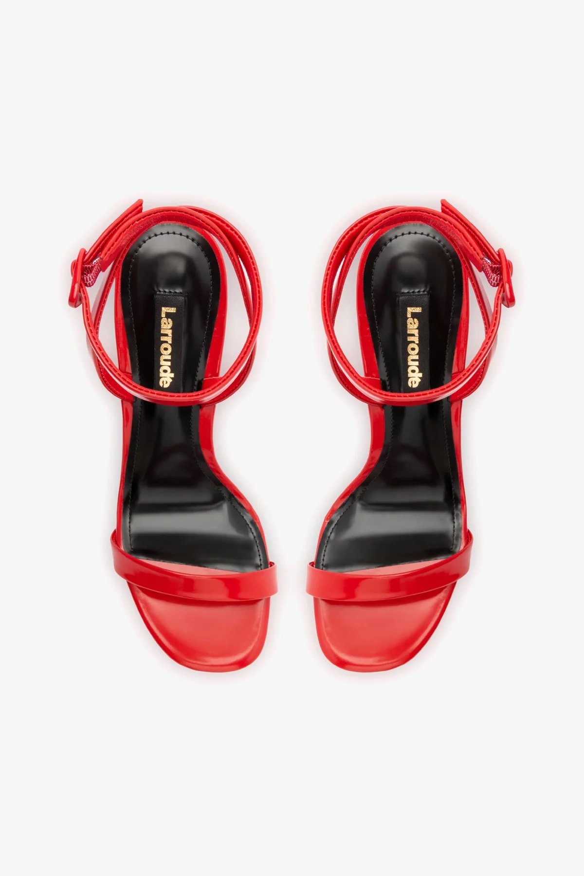 Veronina Sandal In Scarlet Patent Leather