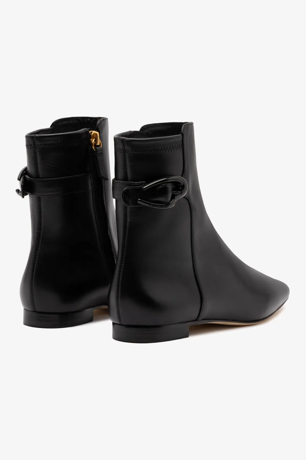 Alexis Verona Flat Boot In Black Leather