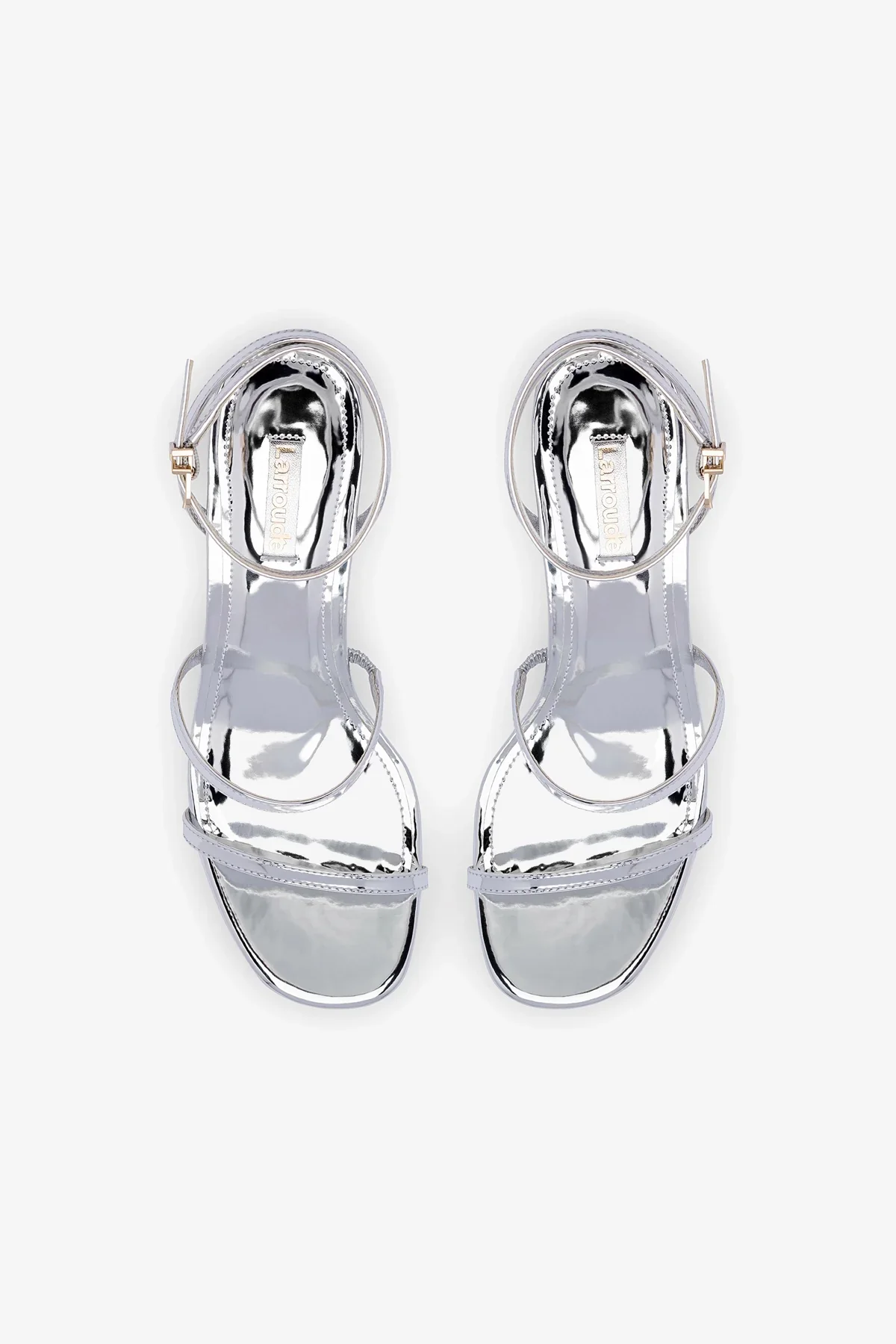 Gio Sandal In Silver Specchio