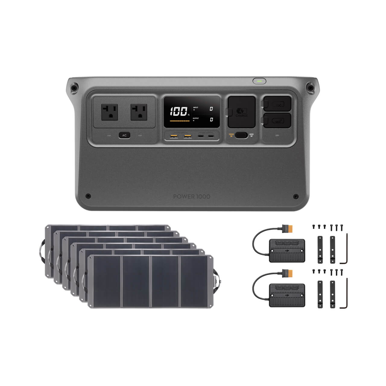 DJI Power 1000 & 100W Solar Panel × 6