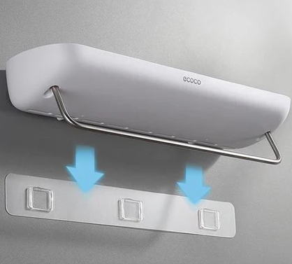 Effortless Installation Bathroom Shelf Adhesive Stickers – Waterproof, and Secure Hold