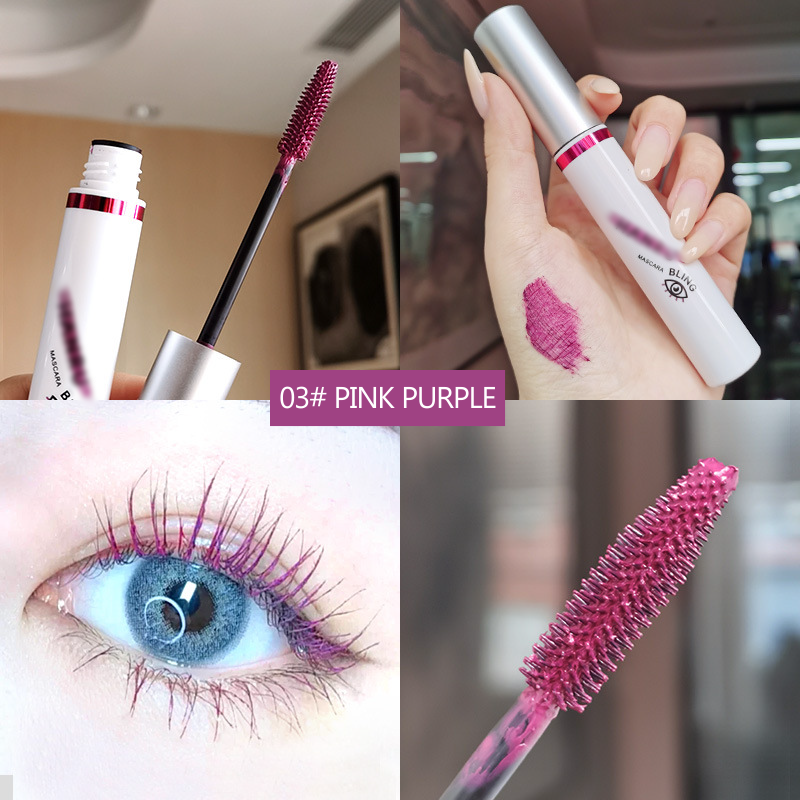 🔥 4D Waterproof Silk Fiber Thick Lengthening Colour Mascara