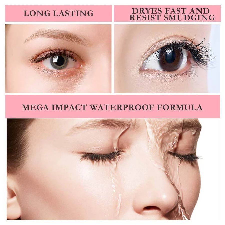🌈4D Flash Diamond Waterproof Silk Fiber Thick Lengthening Mascara