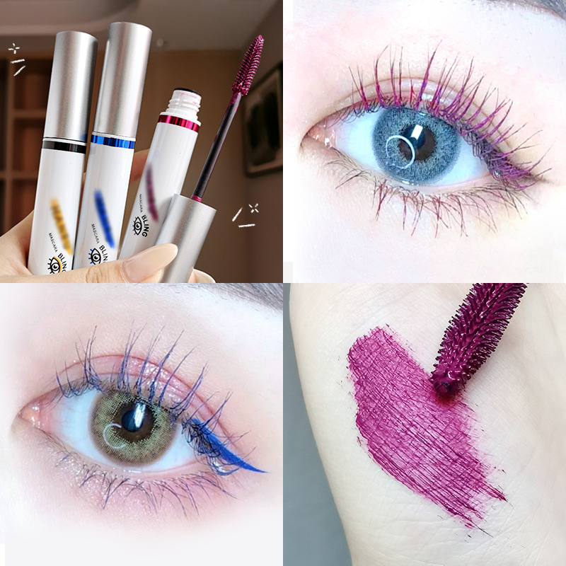 🔥 4D Waterproof Silk Fiber Thick Lengthening Colour Mascara