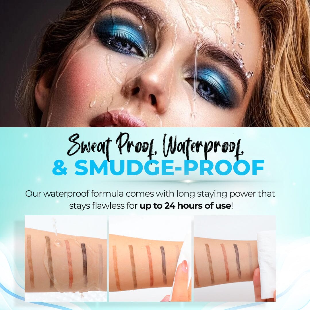 🎁3D Waterproof Microblading Eyebrow Pen 4 Fork Tip Tattoo Pencil