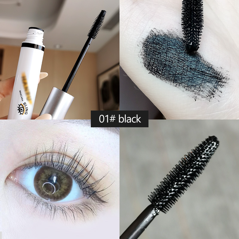 🔥 4D Waterproof Silk Fiber Thick Lengthening Colour Mascara