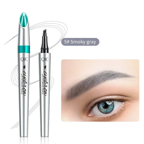 🎁3D Waterproof Microblading Eyebrow Pen 4 Fork Tip Tattoo Pencil