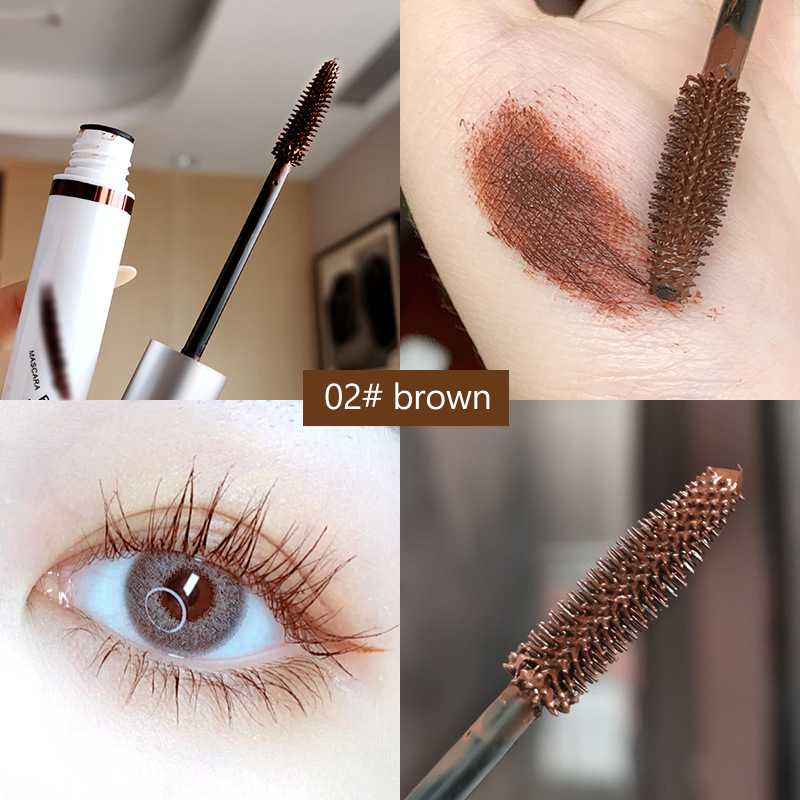🔥 4D Waterproof Silk Fiber Thick Lengthening Colour Mascara
