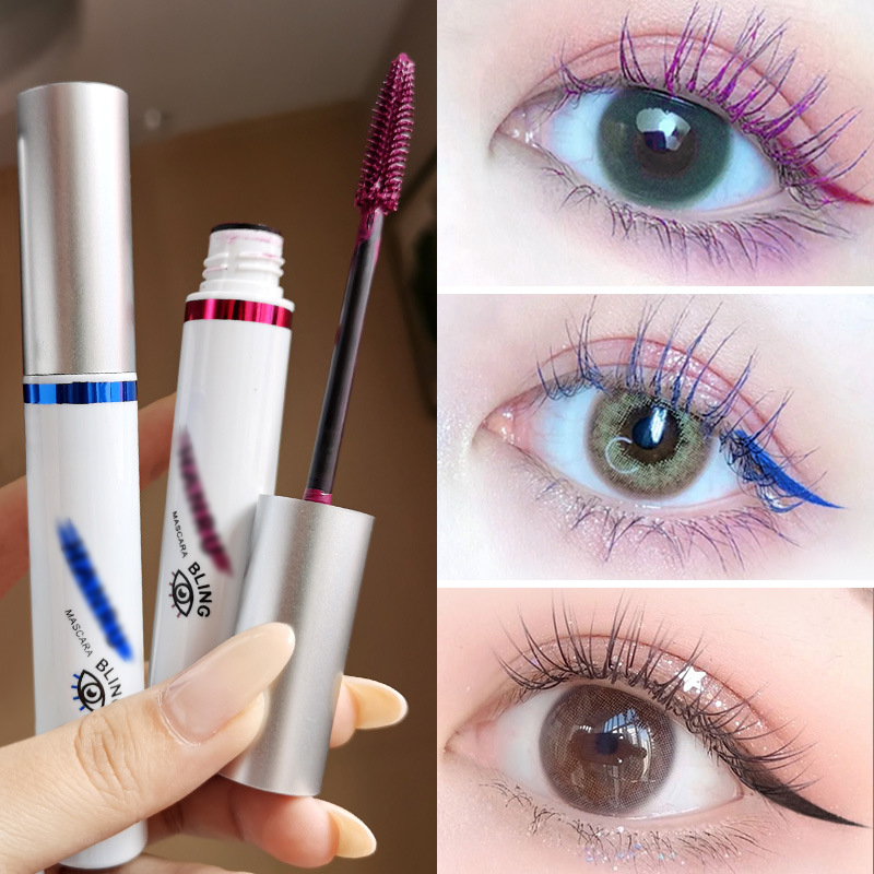 🔥 4D Waterproof Silk Fiber Thick Lengthening Colour Mascara