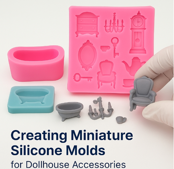 Creating Miniature Silicone Molds for Dollhouse Accessories – Silicone Mold Tutorial & Tips | bksiliconestudto