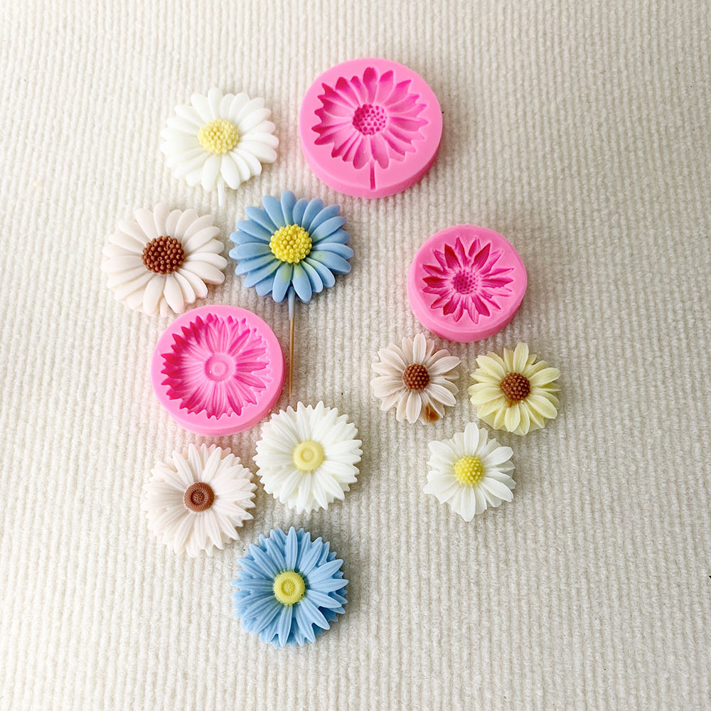 Sunflower Flower Collection Candle Silicone Mold Plaster Mold DIY Handmade Silicone Mold