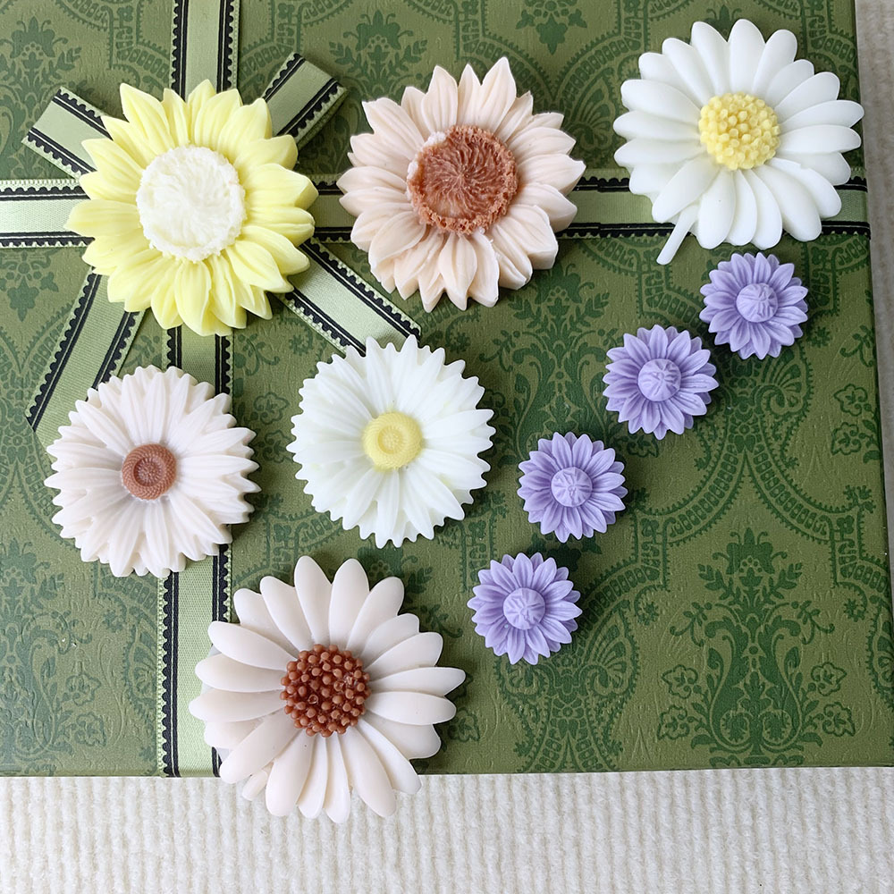 Sunflower Flower Collection Candle Silicone Mold Plaster Mold DIY Handmade Silicone Mold