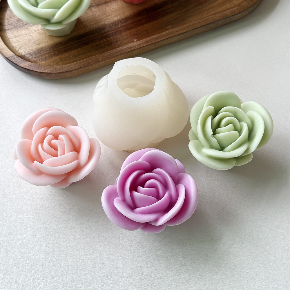Rosy Silicone Molds: Craft Your Floral Aromas – Silicone Mold for Candle, Soap, Resin | bksiliconestudto