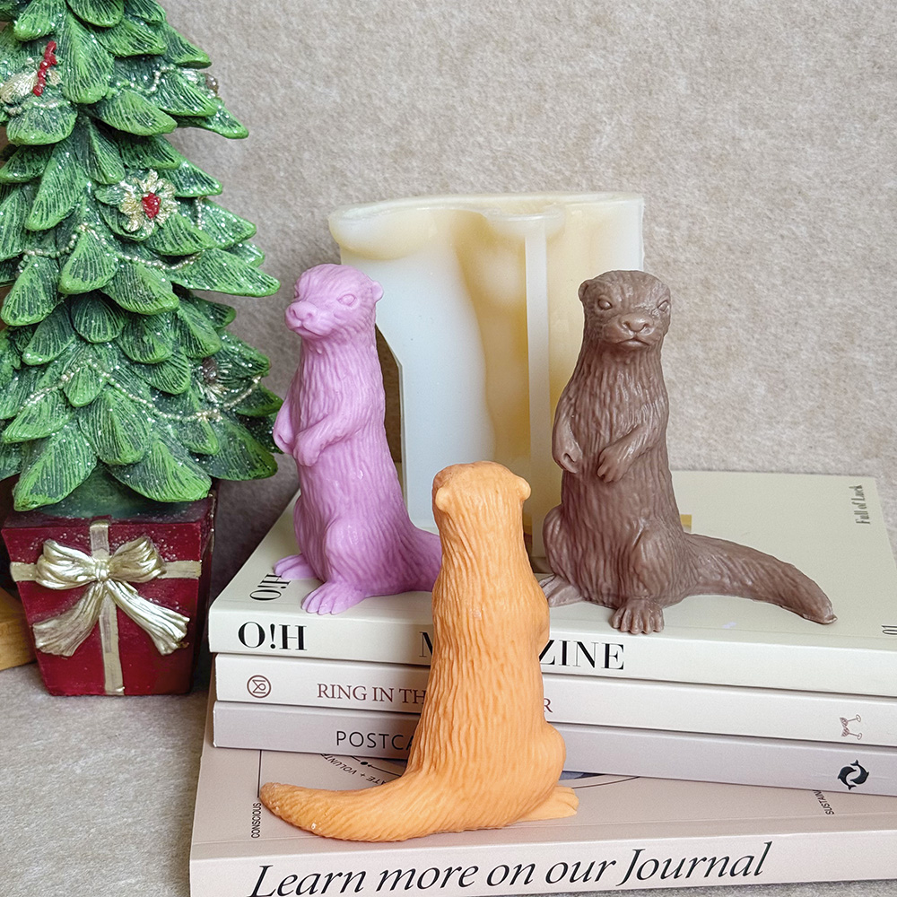 Adorable Otter - Shaped Candle Molds and Creations – Silicone Mold for Candle, Soap, Resin | bksiliconestudto
