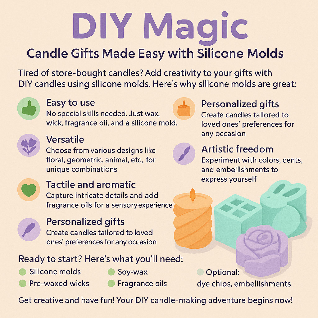 Unlock Creativity: DIY Candle Making with Silicone Molds – Silicone Mold Tutorial & Tips | bksiliconestudto