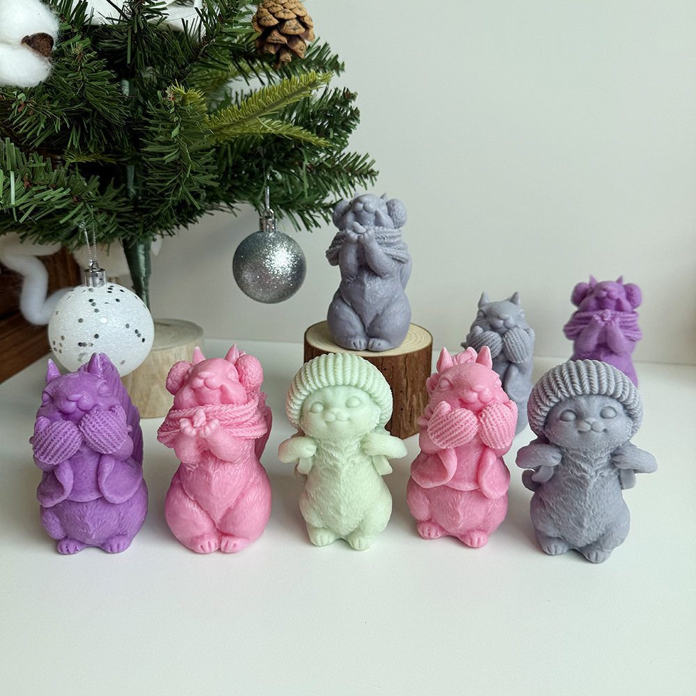 Cute Animal Silicone Molds for DIY Crafts – Silicone Mold for Candle, Soap, Resin | bksiliconestudto