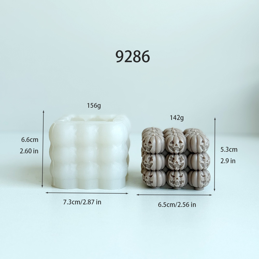Halloween Pumpkin Cluster Silicone Mold Set – Silicone Mold for Candle, Soap, Resin | bksiliconestudto
