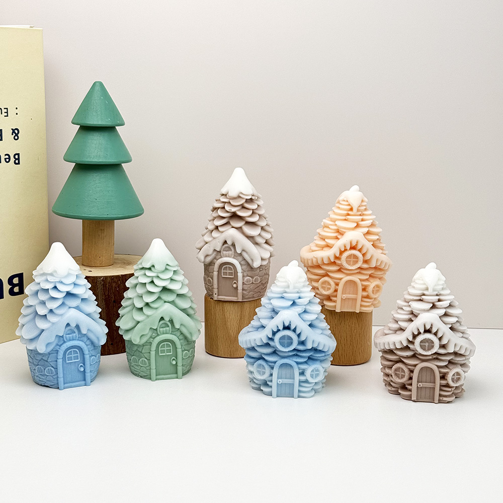 Silicone Cabin Mold and Craft Display – Silicone Mold for Candle, Soap, Resin | bksiliconestudto