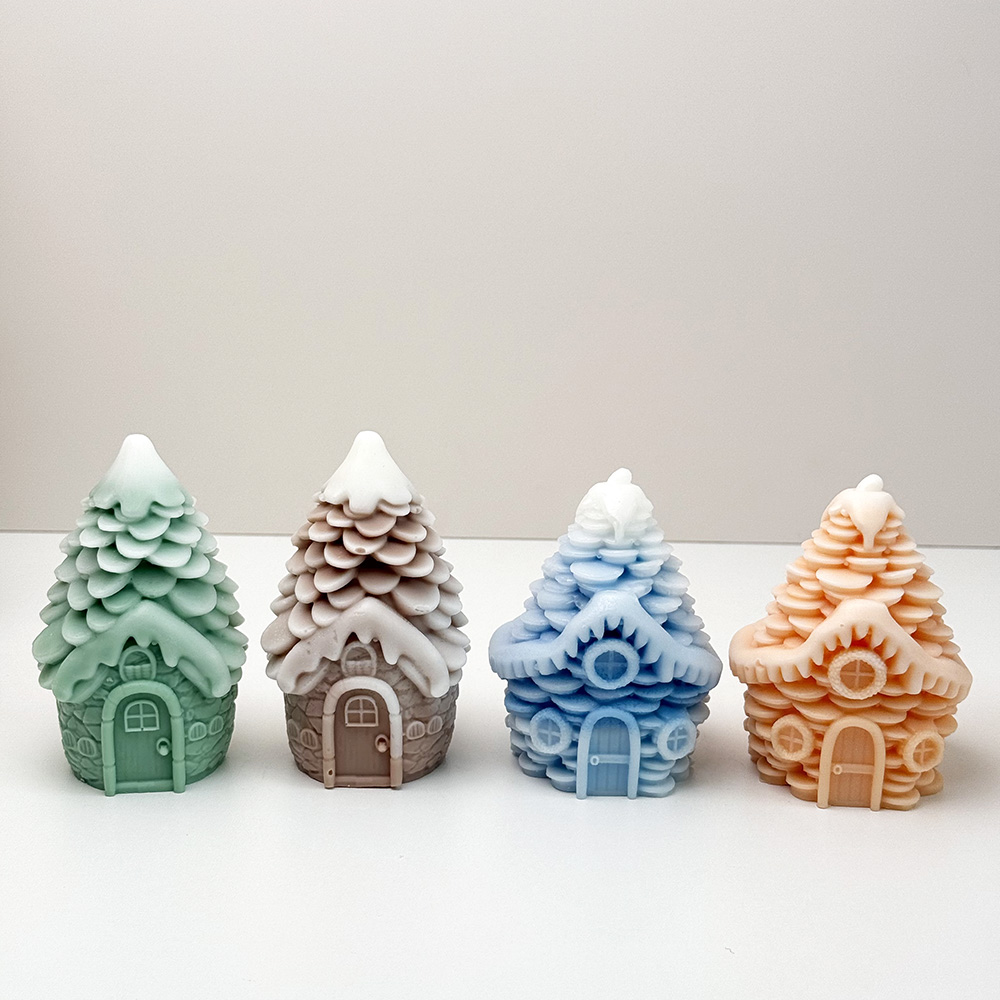 Silicone Cabin Mold and Craft Display – Silicone Mold for Candle, Soap, Resin | bksiliconestudto