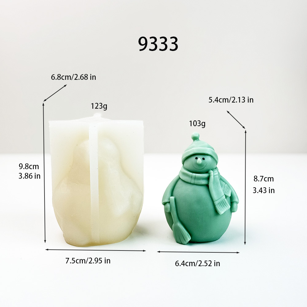 DIY Snowman - Style Silicone Molding Tool – Silicone Mold for Candle, Soap, Resin | bksiliconestudto