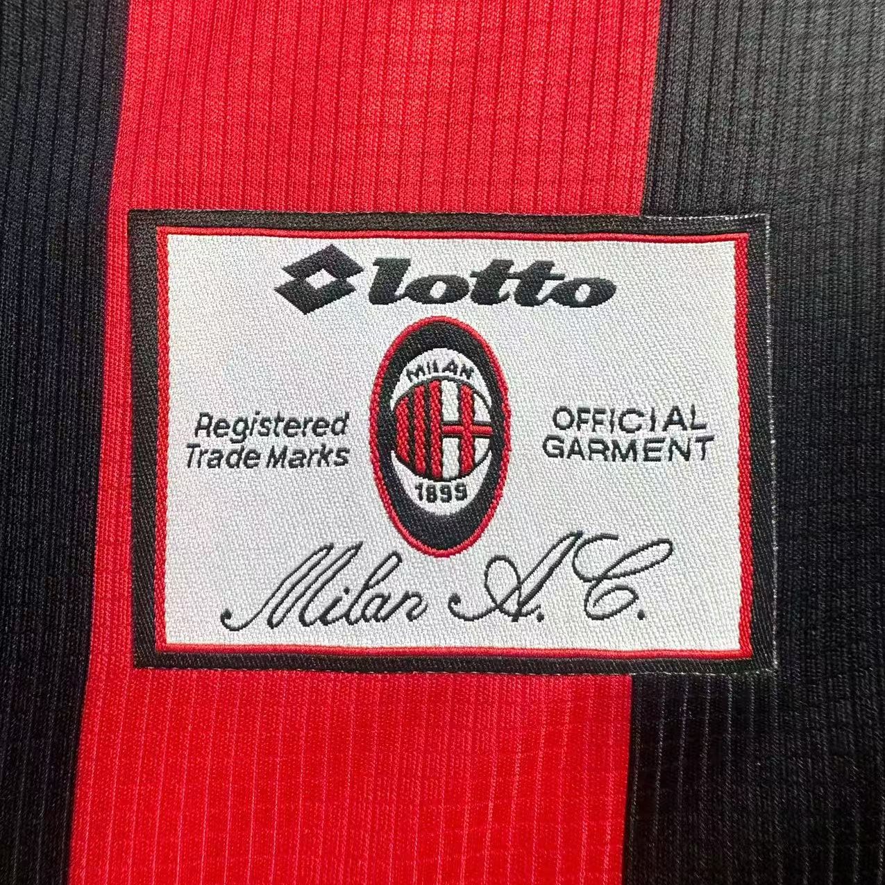 Retro 97/98 AC Milan Home S-XXL