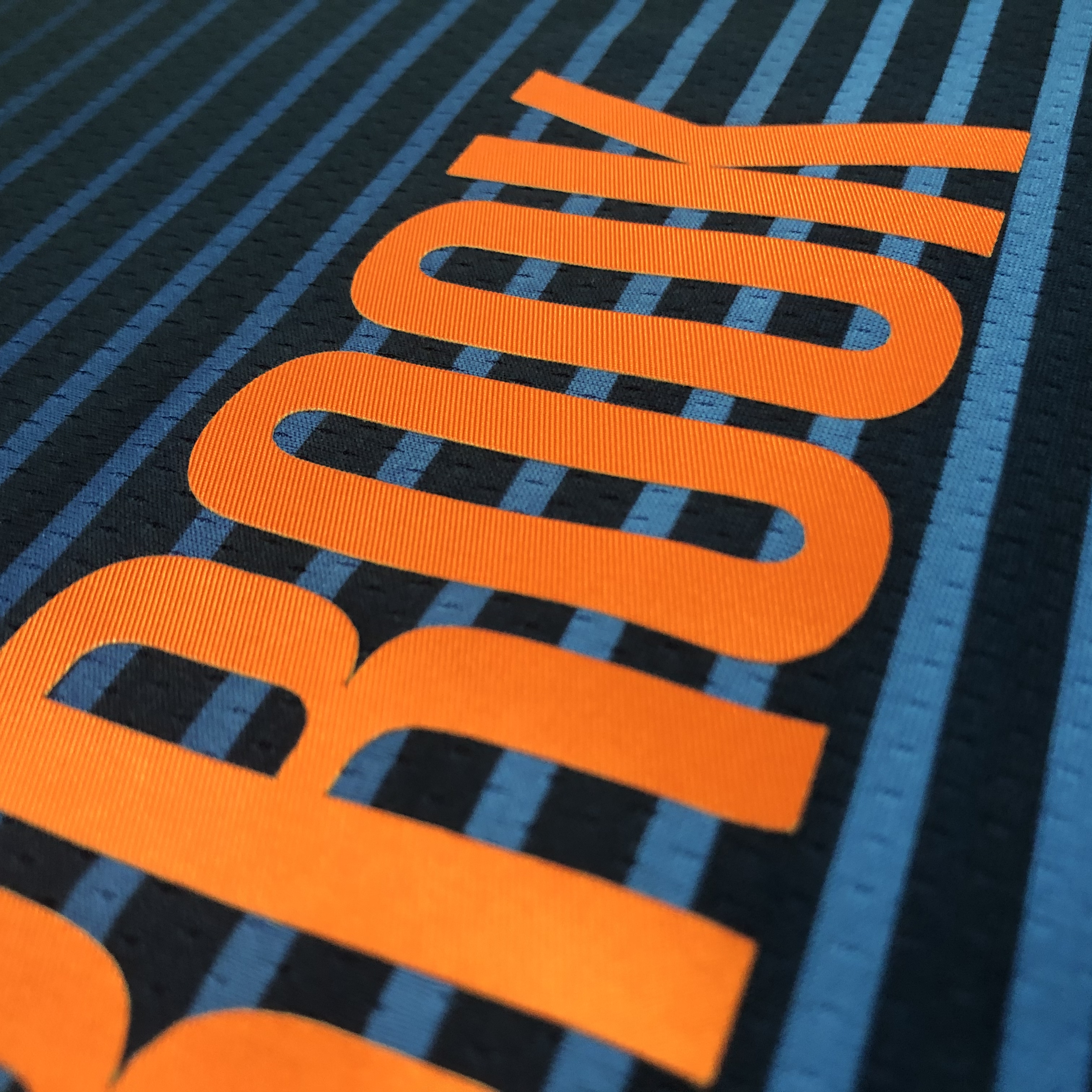 Oklahoma City Thunder Blue STRIPE  No.0 Westbrook