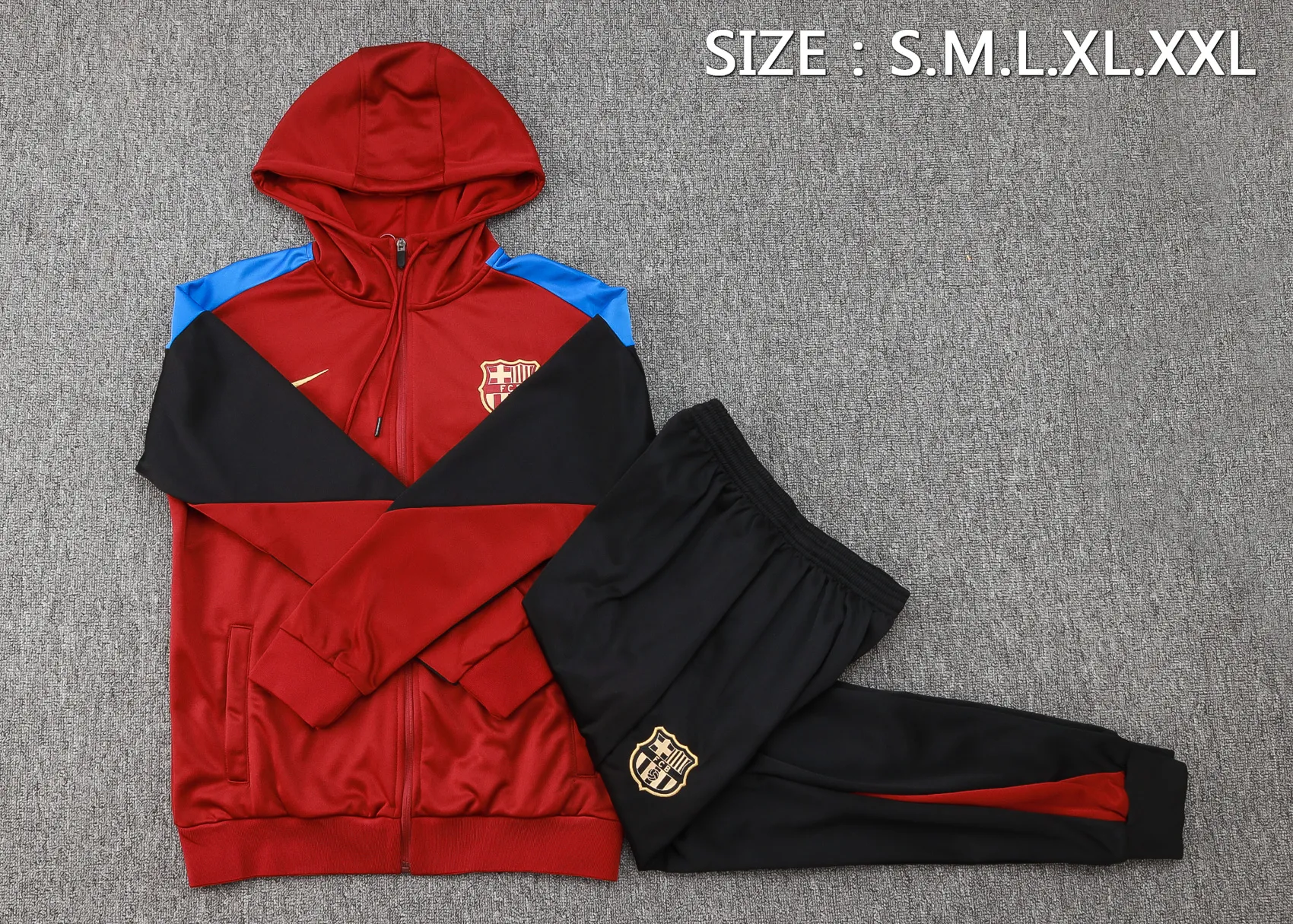 2425 Barcelona full zipper hoodie Training suit F601