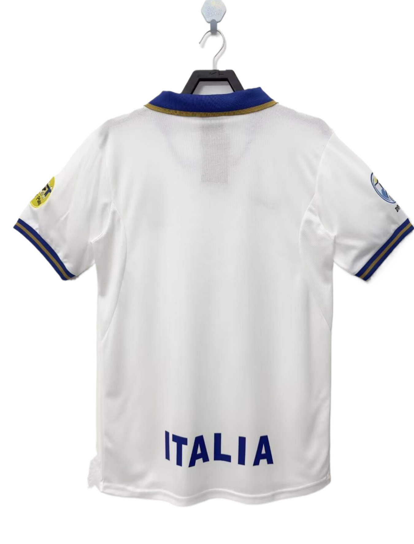 Retro  Italy 1996 Away White with badges