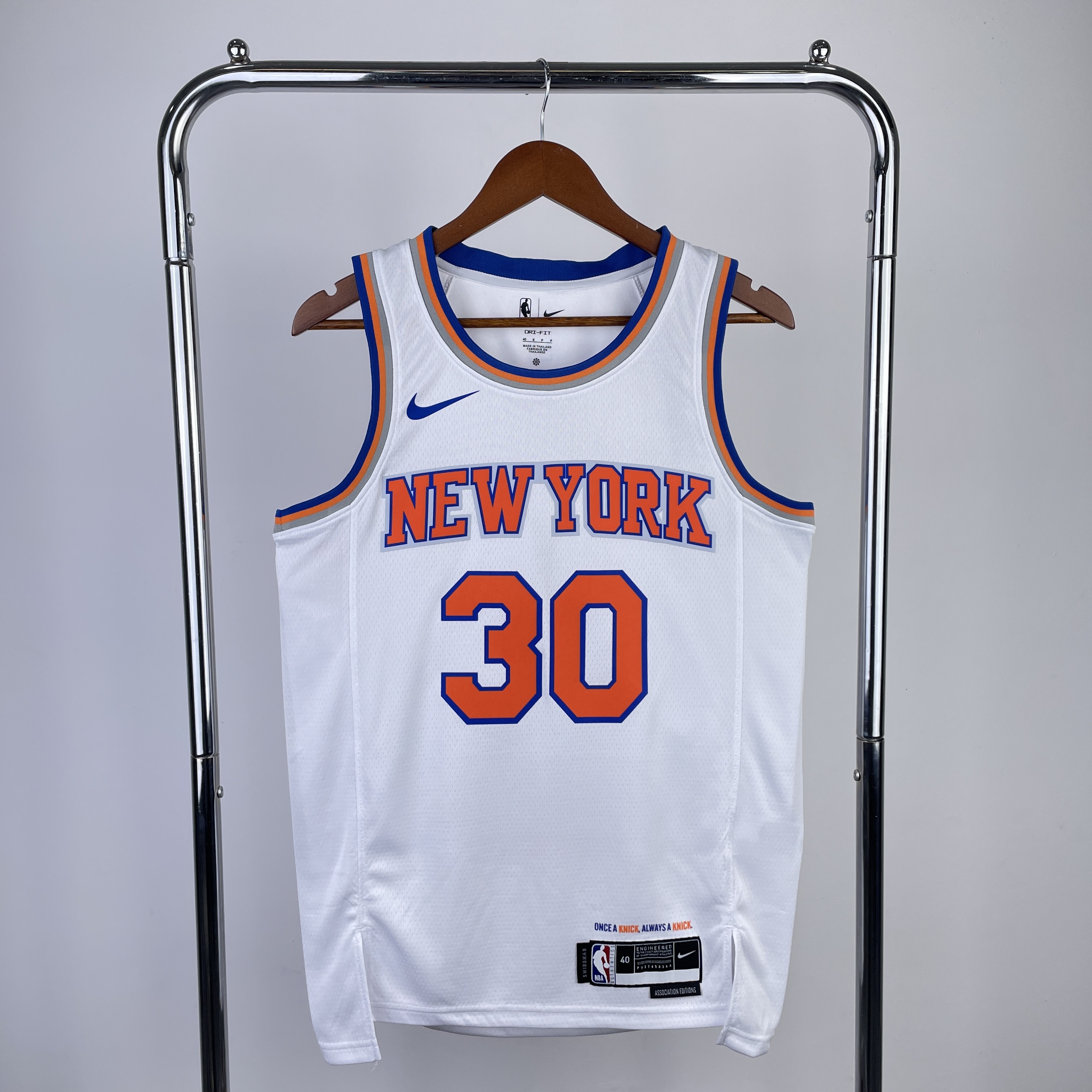 23 season Knicks White  No.30 S-XXL