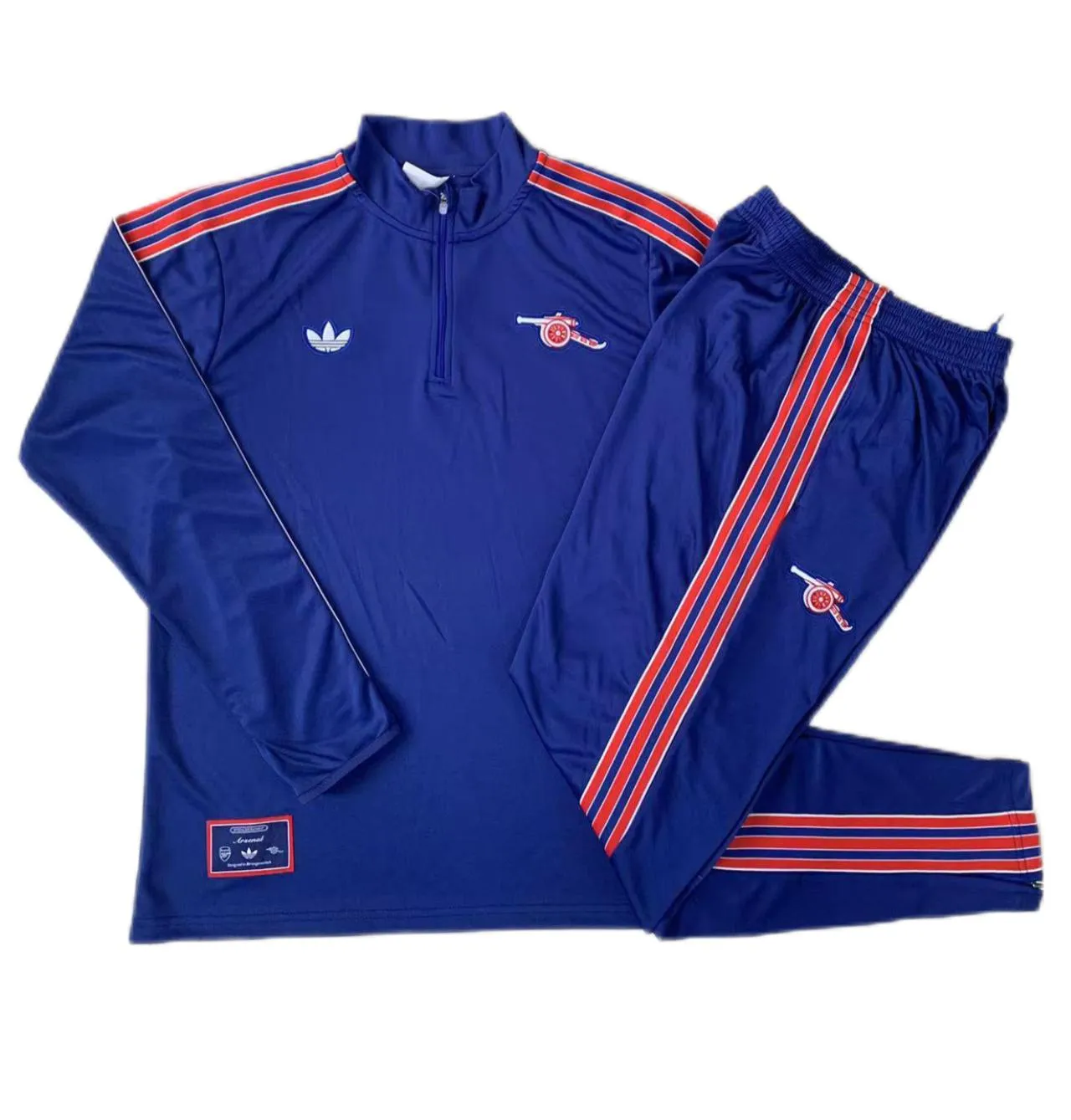 Adult/ Kids 2526 Arsenal Retro half zipper Training suit B2508