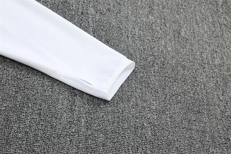 Adult2526 Half Zipper Training Suit White