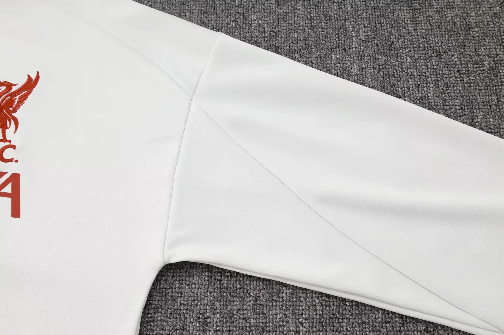 LVP 2526 full zipper Training Suit  grayish white