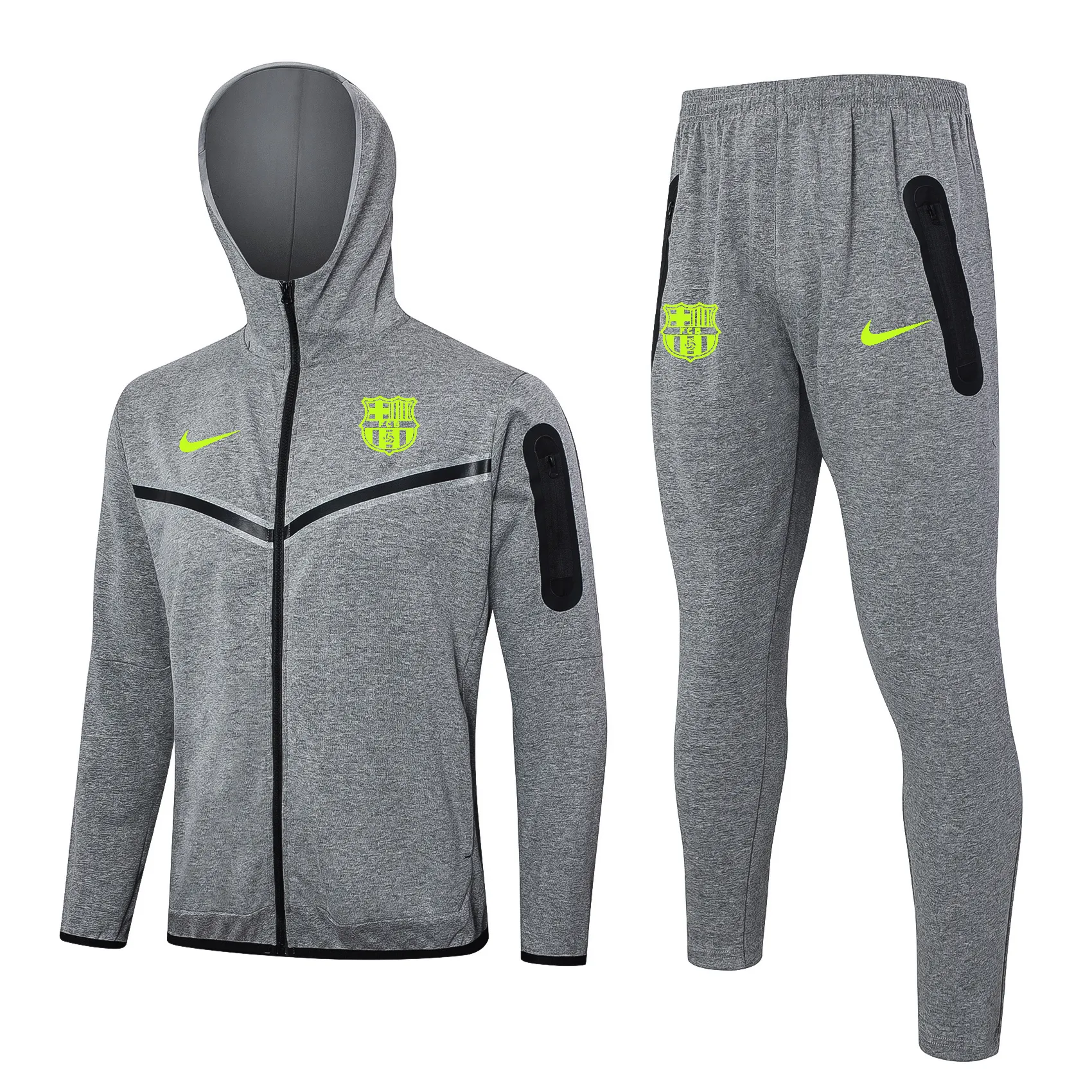 2425 Barcelona full zipper hoodie Training suit F577