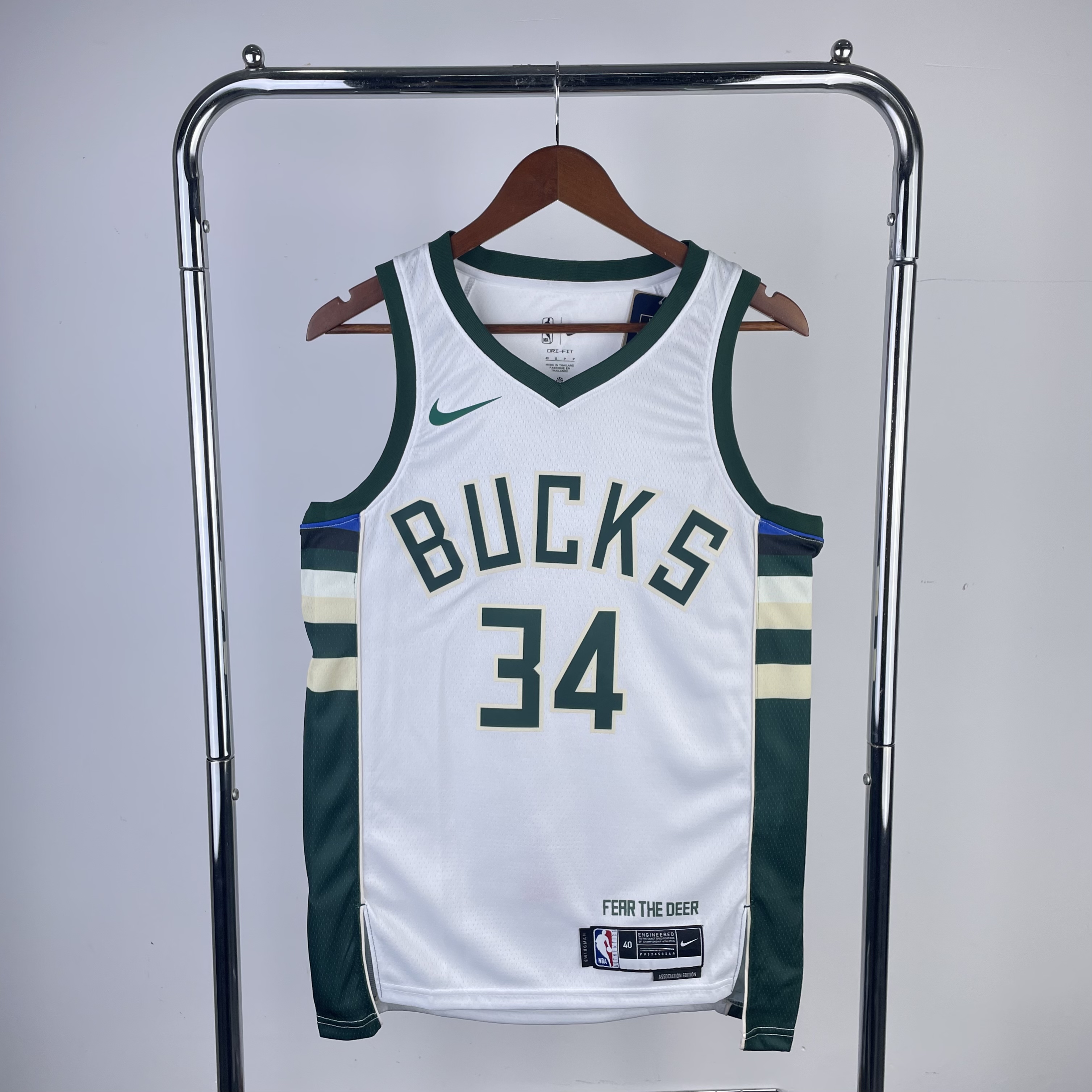 23 Season Milwaukee Bucks Home Version  No.34