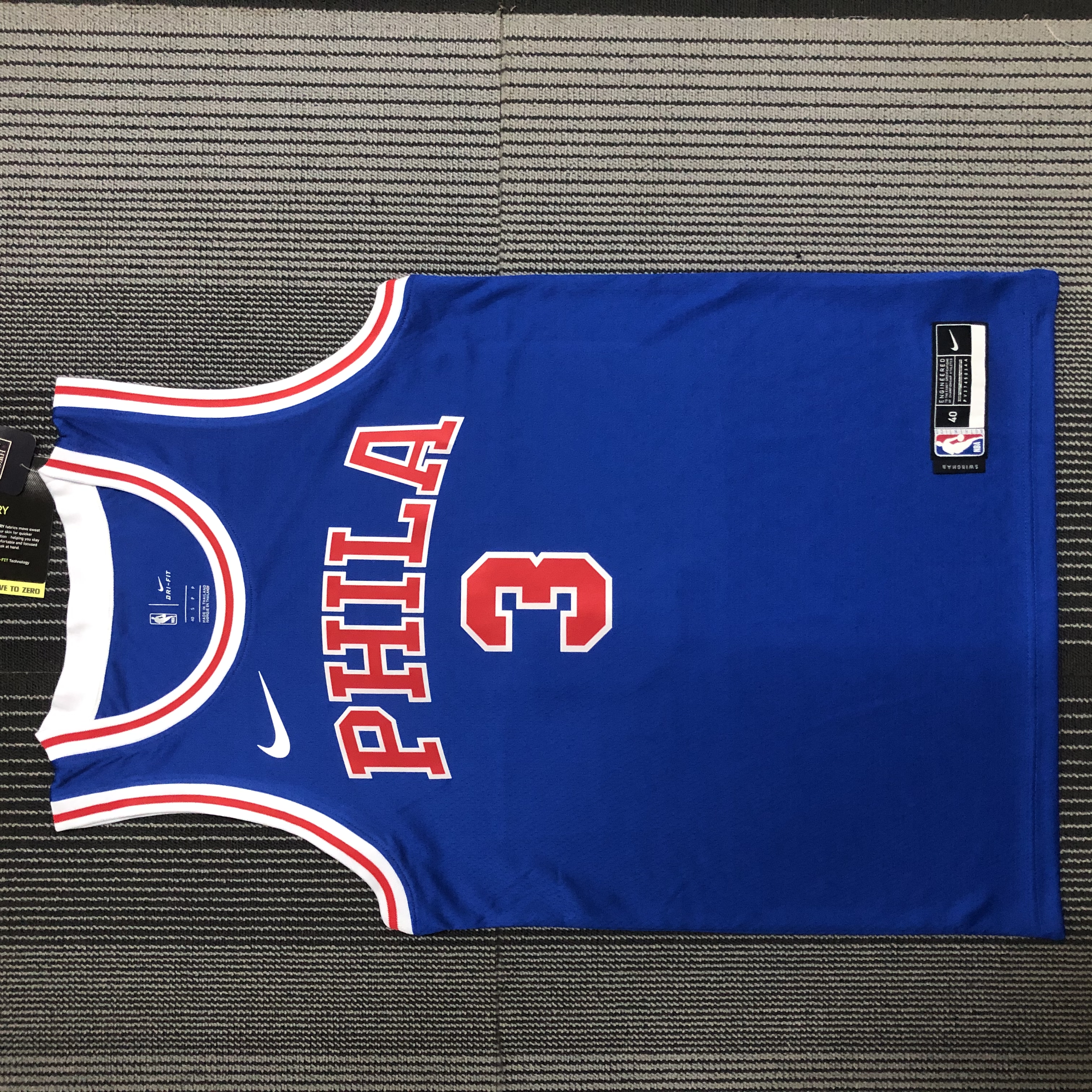 Philadelphia 76ers Retro  #3 Blue