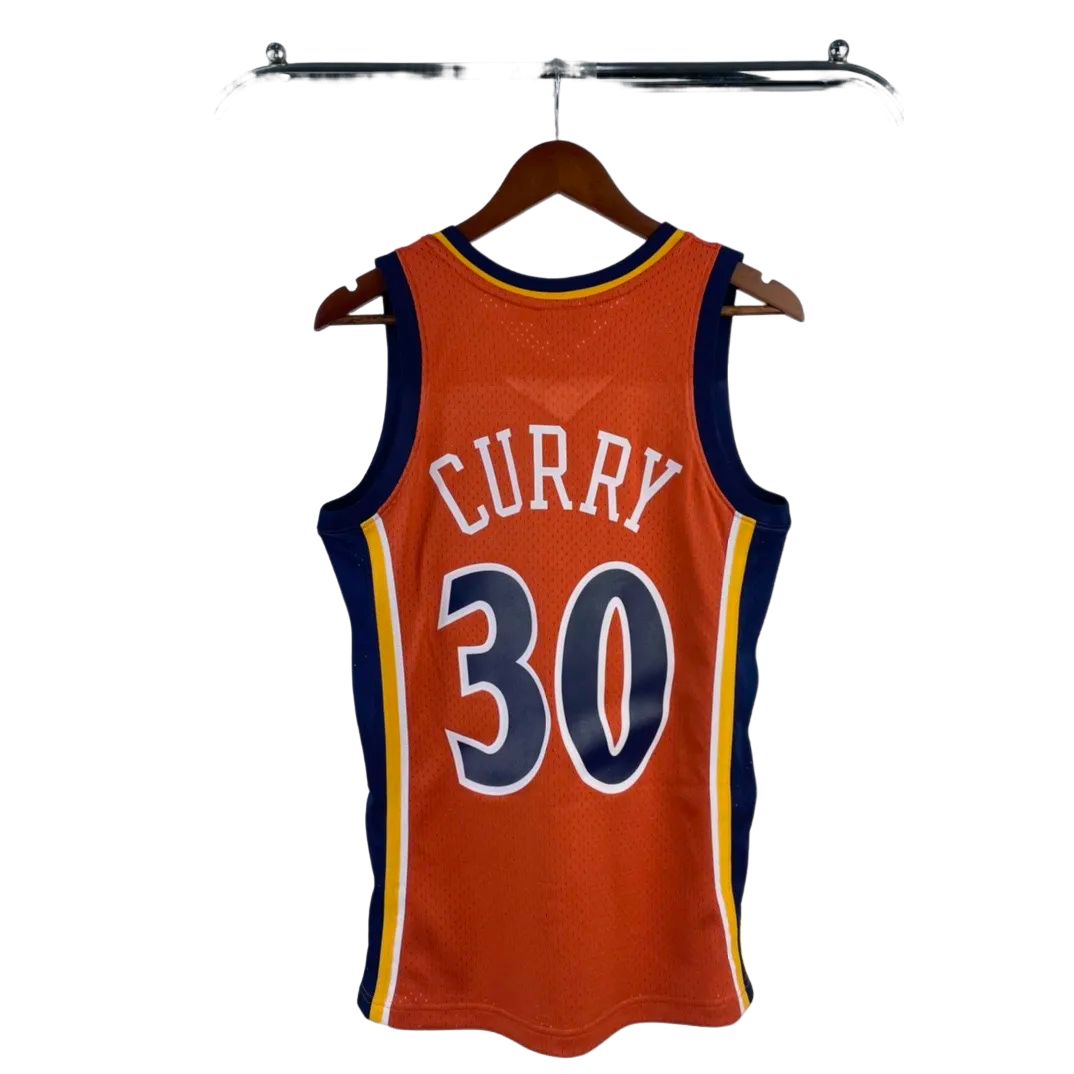 MN Heat Pressed Retro : SW Warriors 09/10 Orange No.30 Curry