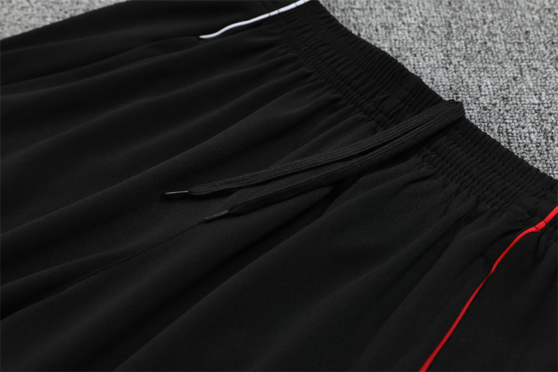 Adult/ Kids Ajax Black Half Zipper Training Suit 801