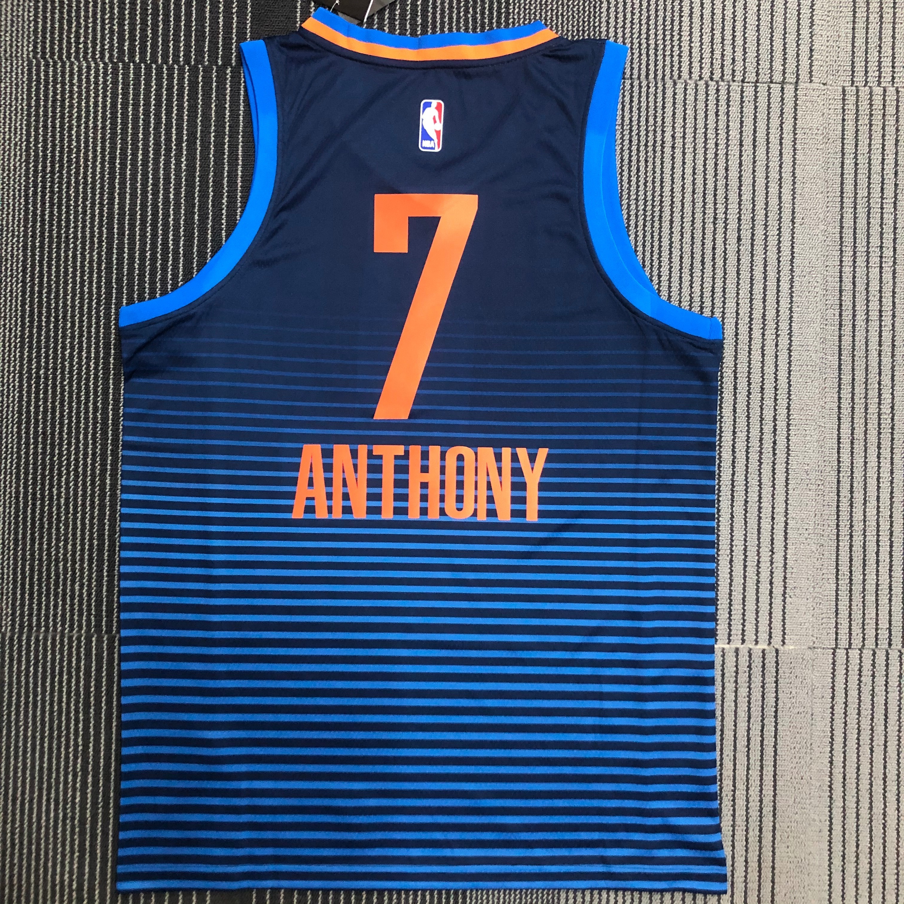 Oklahoma City Thunder Blue STRIPE  No.7 ANTHONY
