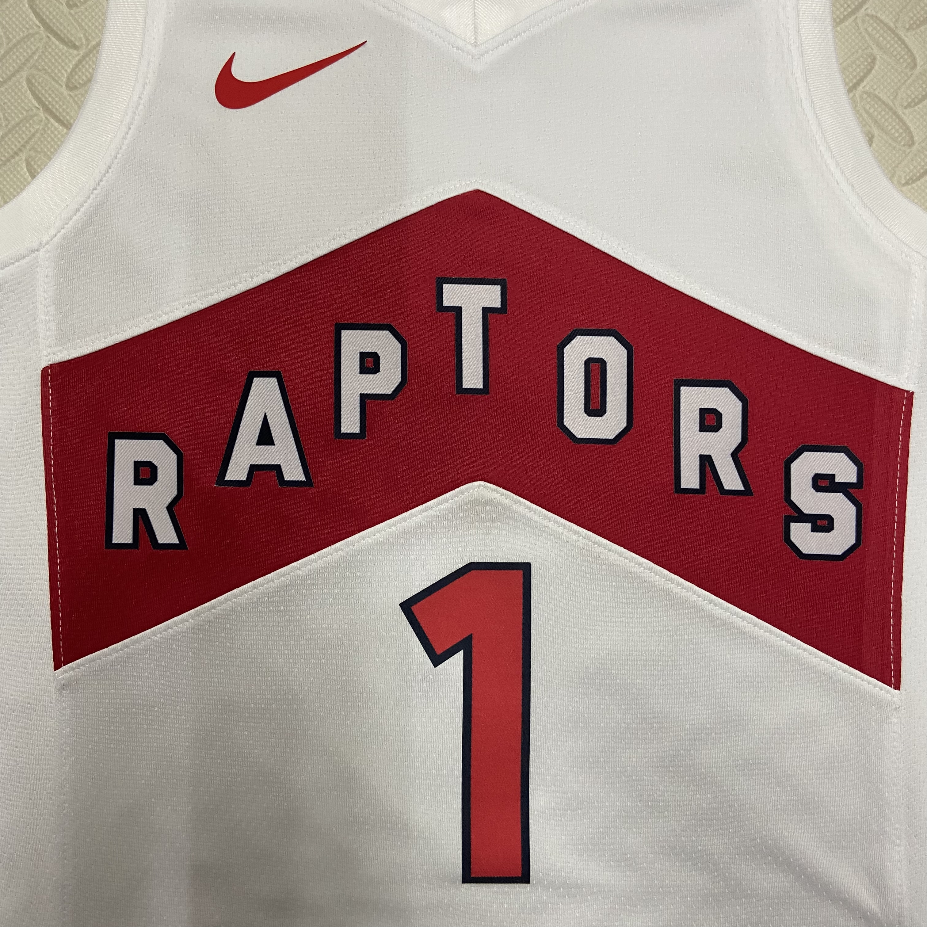 23 Season Toronto Raptors Home White  No.1 McGRADY