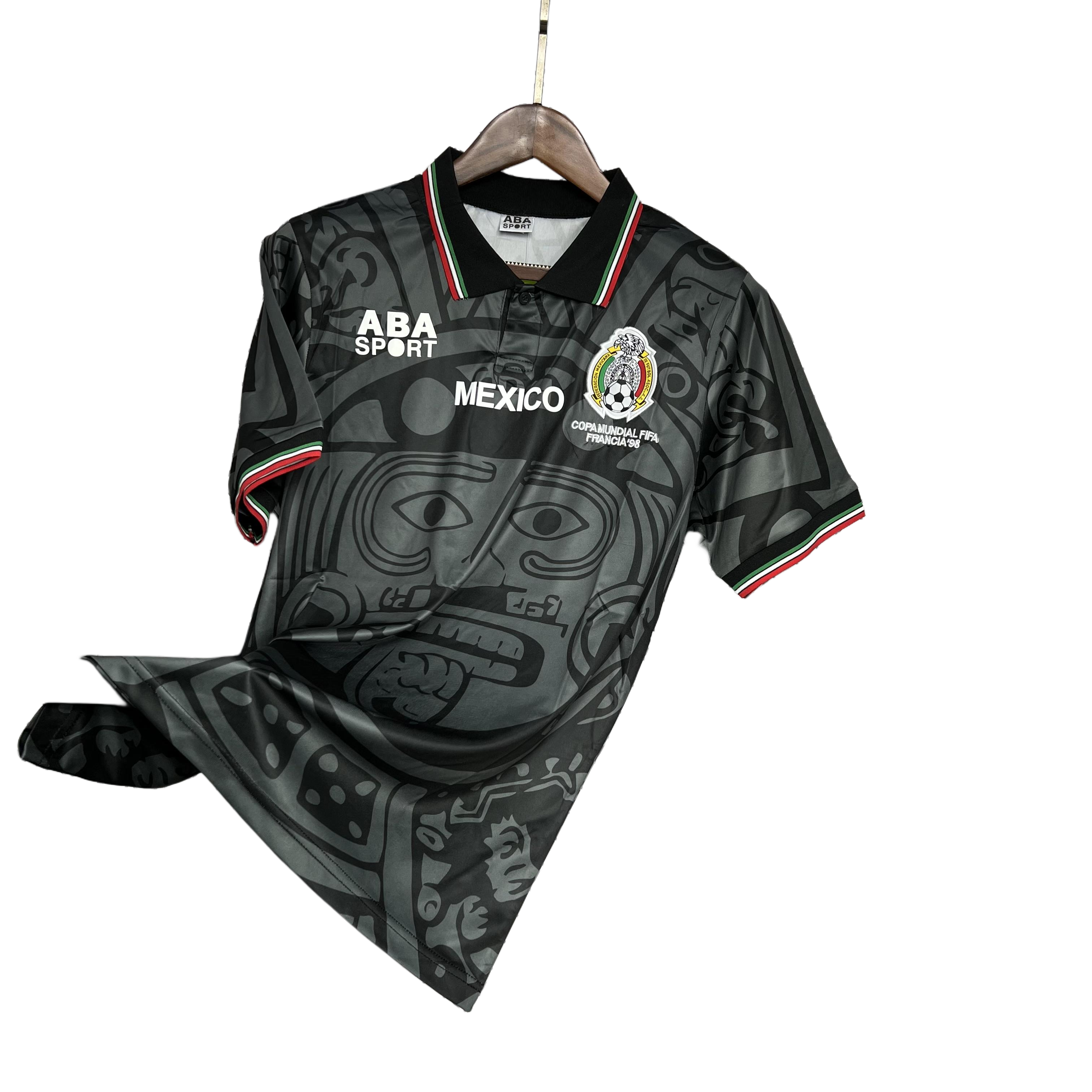 Retro Mexico 1998 Black  S-XXL