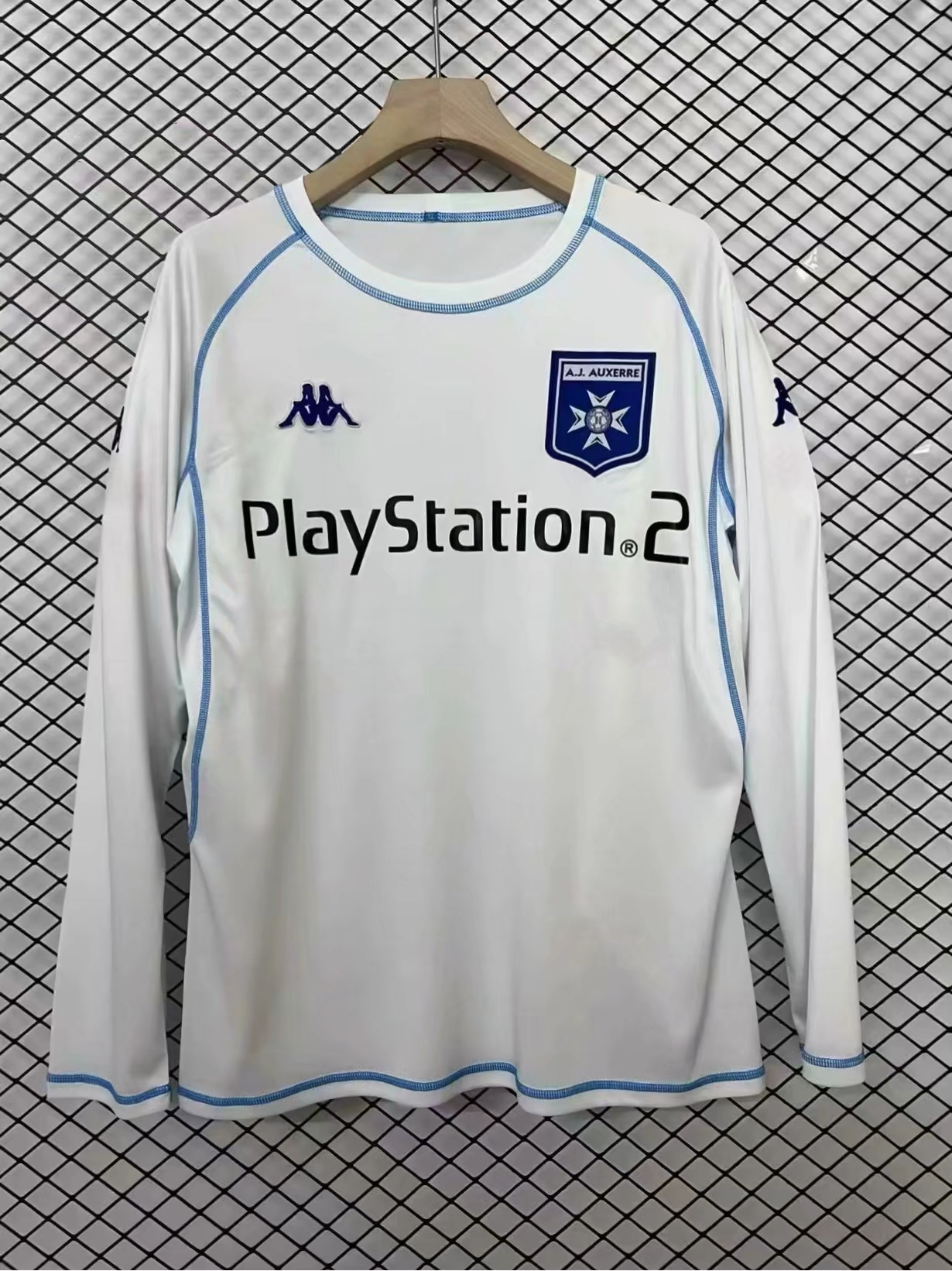 Retro AJ Auxerre 2003/04 Home  Long Sleeves S-XXL