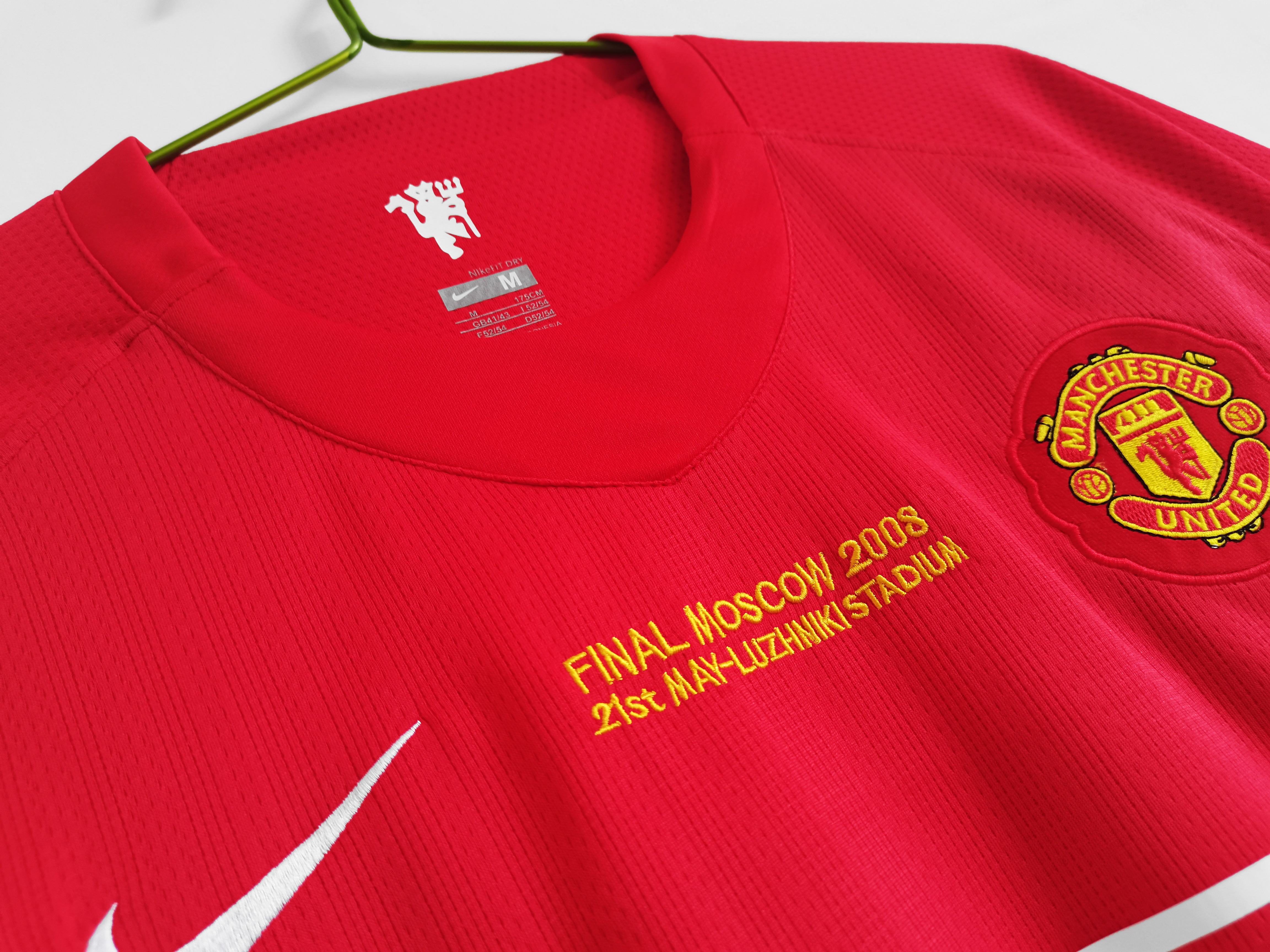 Retro Manchester United 07/08 Final Moscow Home Long Sleeve Red