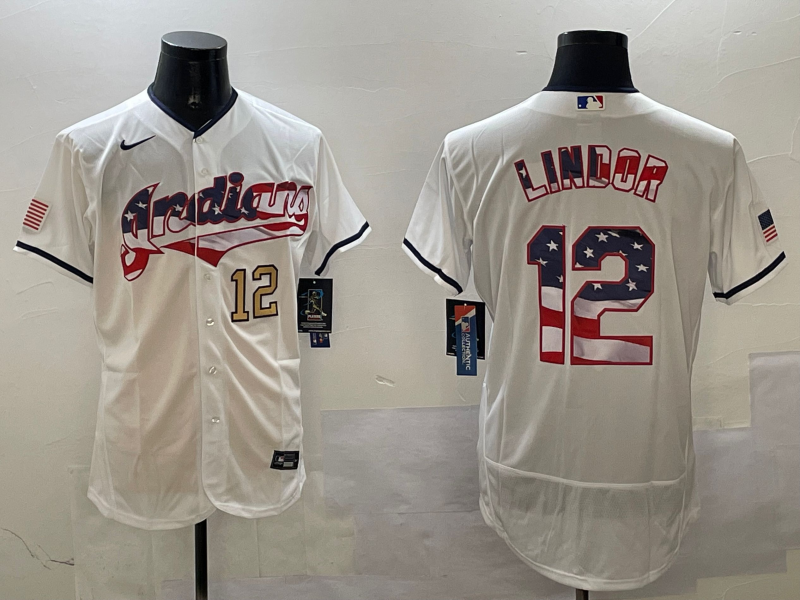 Cleveland Indians #12 White