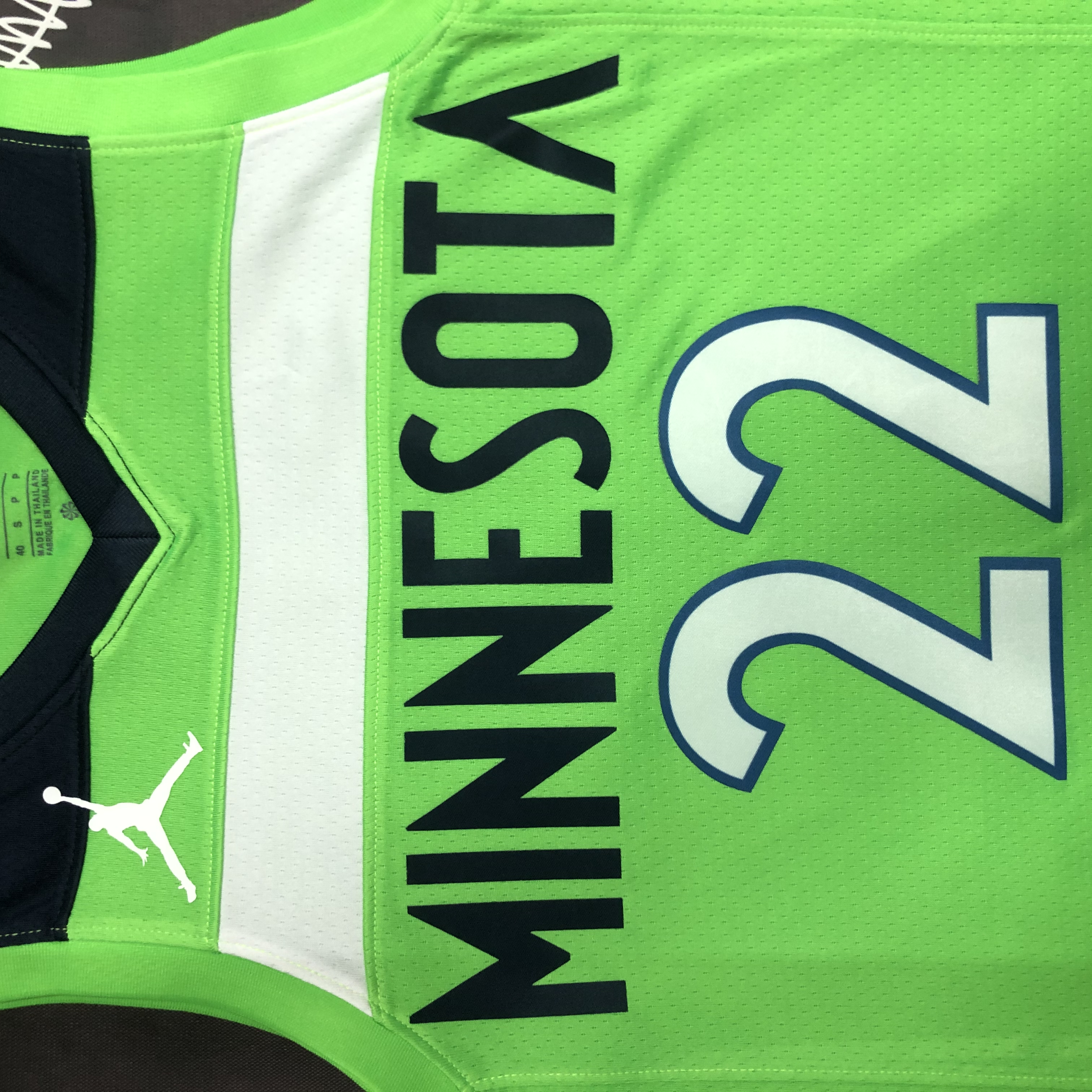 MINNESOTA TIMBERWOLVES GREEN  NO.22 WIGGINS