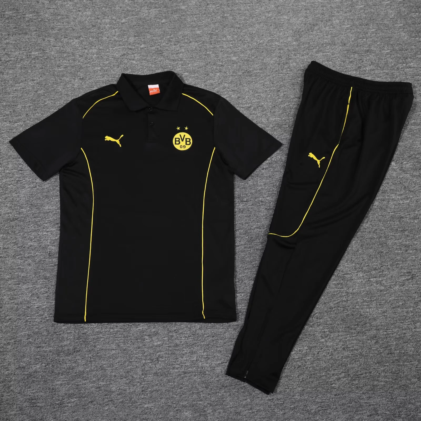 Borussia Dortmund Short Sleeves Long Pants Black