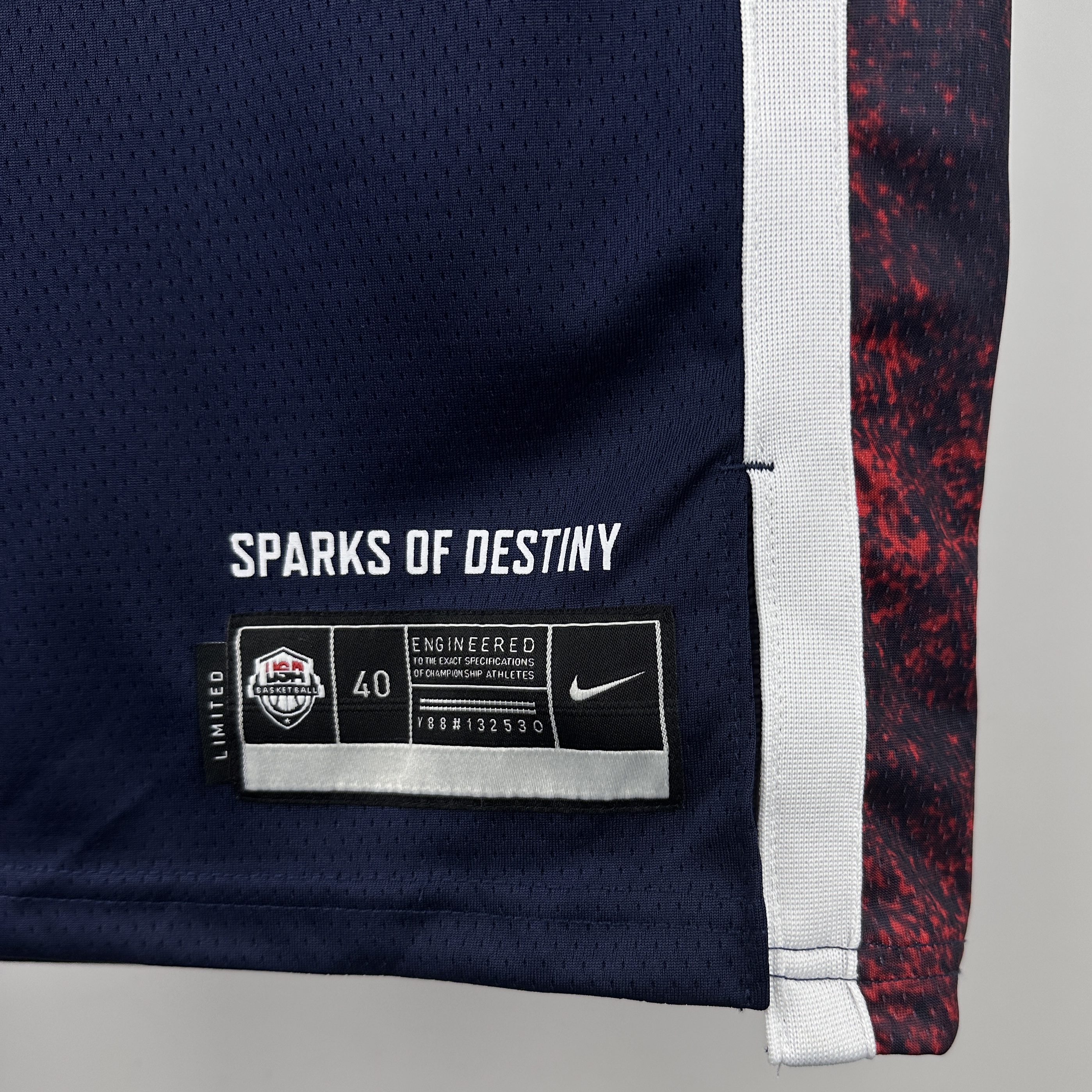 2024 Olympic Basketball USA Blue No.4 Curry