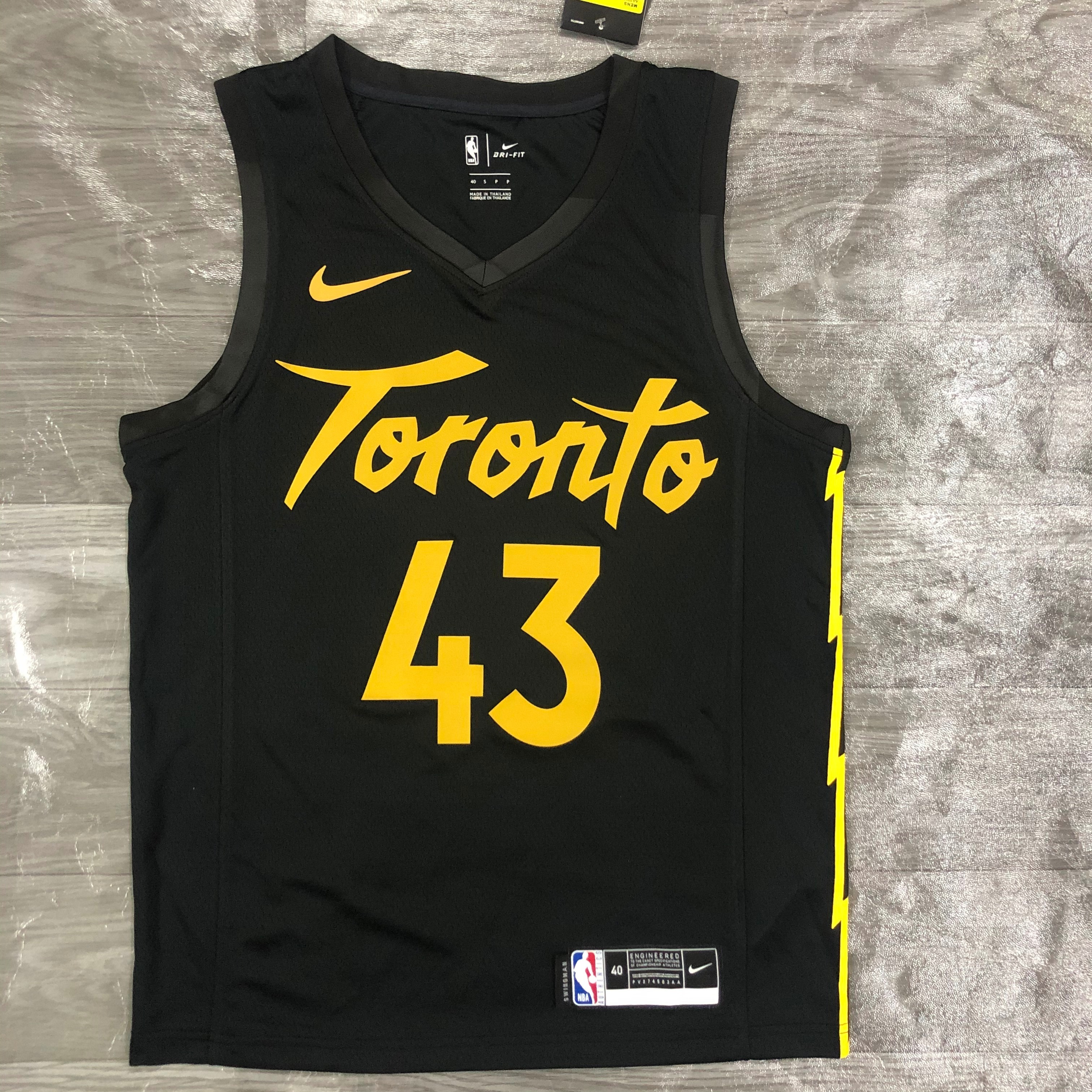 21 Season Toronto Raptors Black  No.43 Siakam